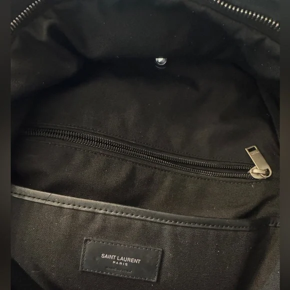 Saint Laurent Black Leather Backpack - Picture 5 of 6